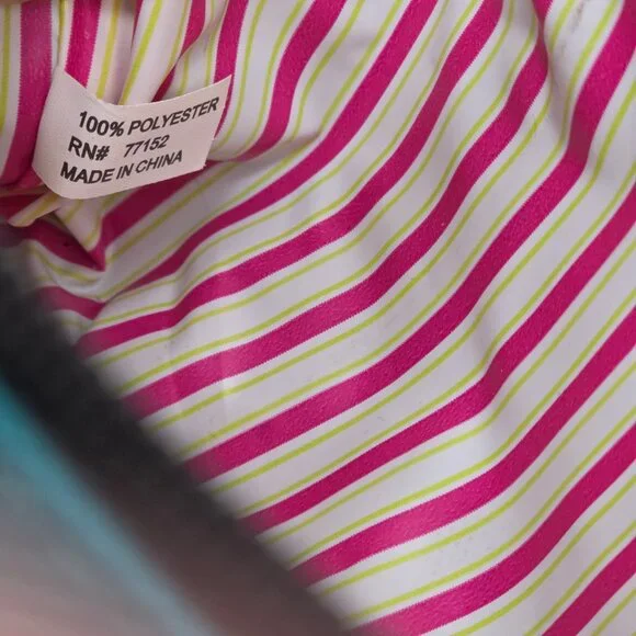 Mini Turquoise Canvas Cosmetic Tote Carry Bag - Picture 8 of 11